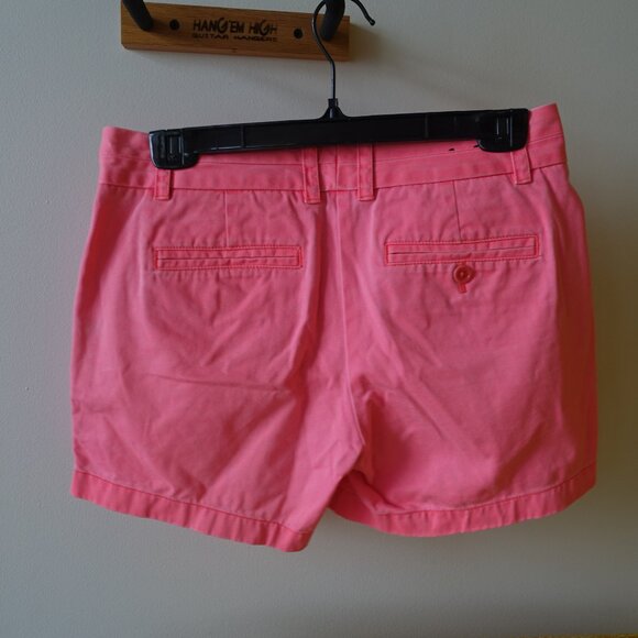 J. Crew #68925 neon pink 4.75" inseam chino mid-rise shorts 2 XS - Picture 4 of 7